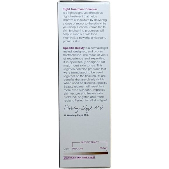 Specific Beauty Night Treatment Complex Step 3 Daily Repair Cream 2oz Face - Picture 5 of 9